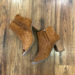 Toms open toe bootie